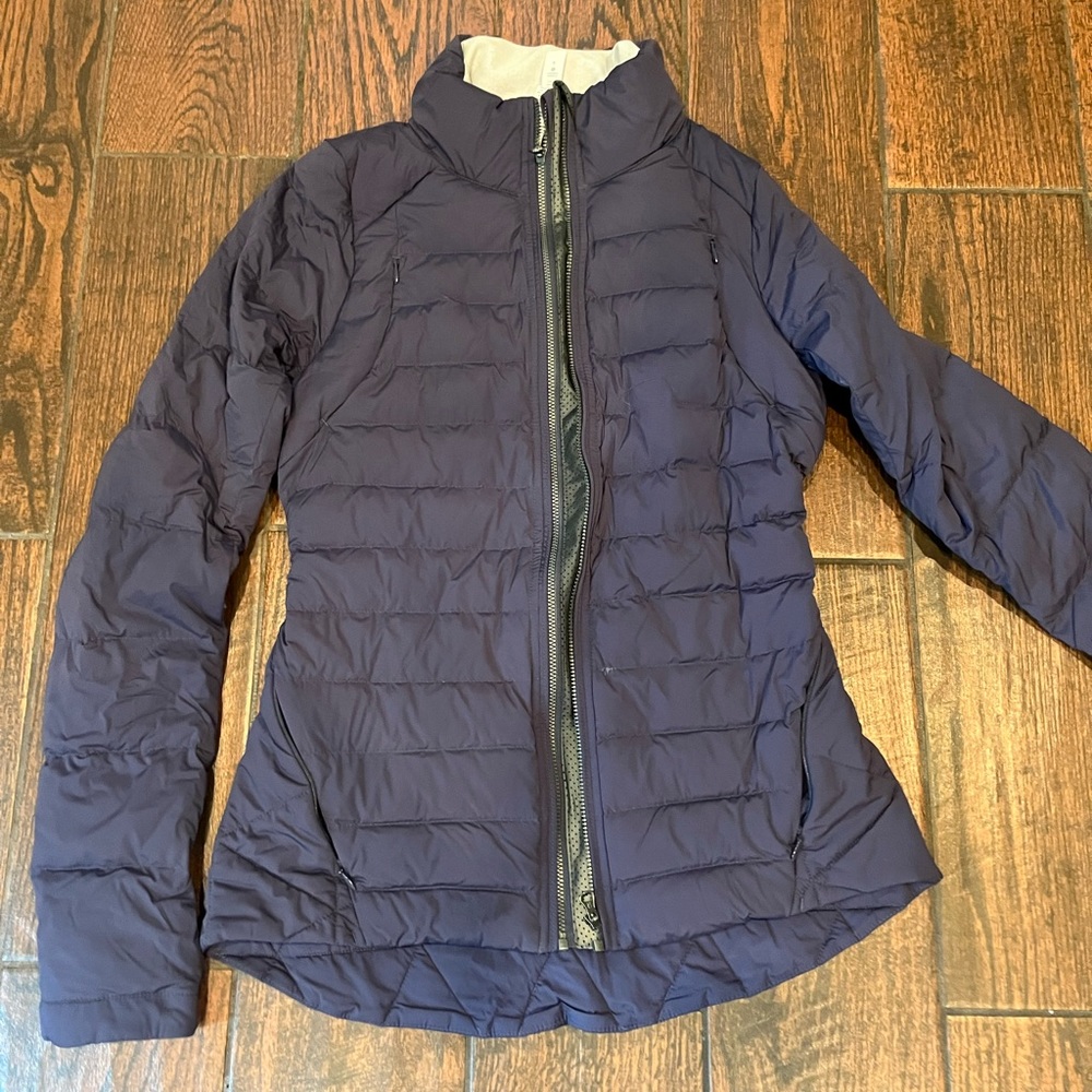 Purple Lululemon wind breaker running jacket